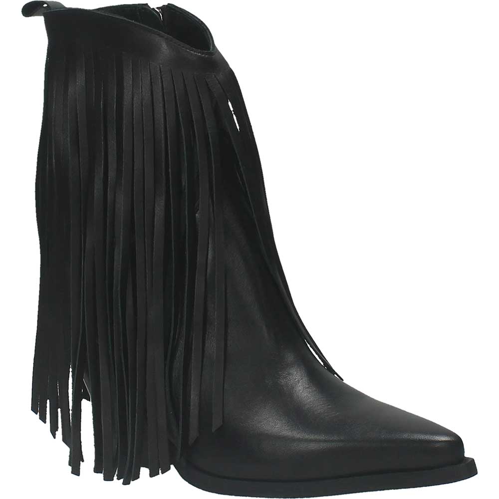 LM - Texano Alicia nero con frange