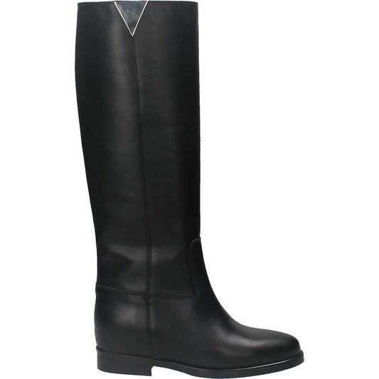 LM - Stivale Meredith nero con accessorio argento