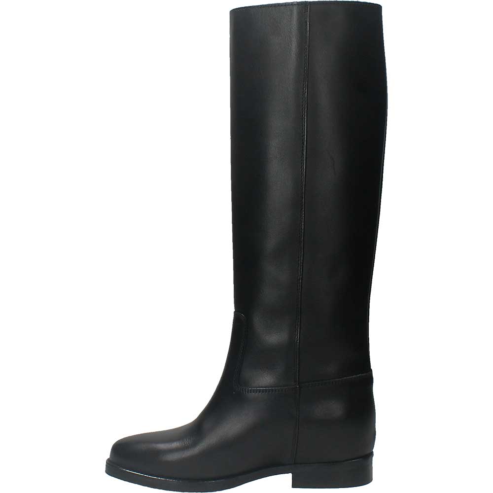 LM - Stivale Meredith nero con accessorio argento