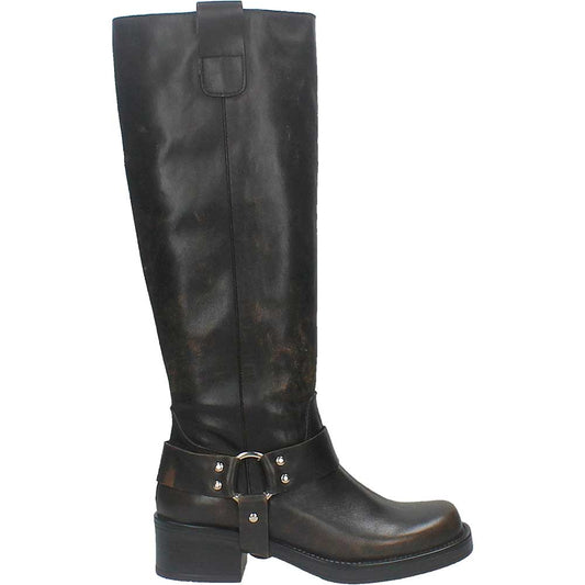 LM - Stivale Kal dark grey-taupe con harness