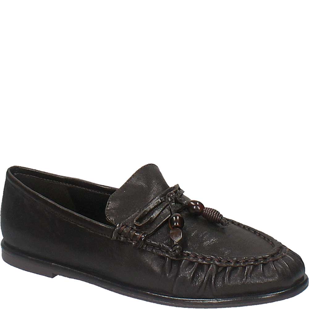 LM - Mocassino Calipso testa di moro con accessorio