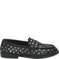 LM - Mocassino Malcolm nero con borchie argento