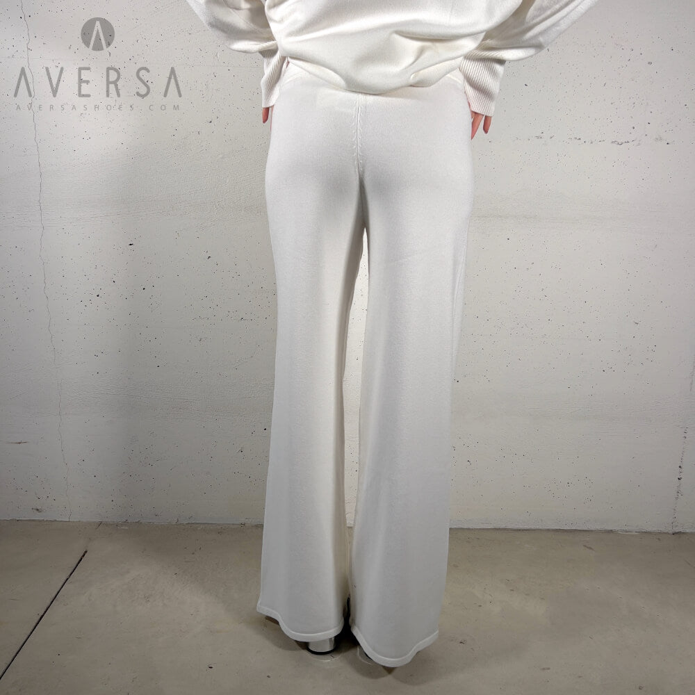 OF - Hinnominate Pantalone a palazzo in maglia white