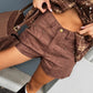 OF - Shorts Hontas ecosuede marrone