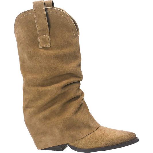 LM - Texano Rauw midi suede taupe