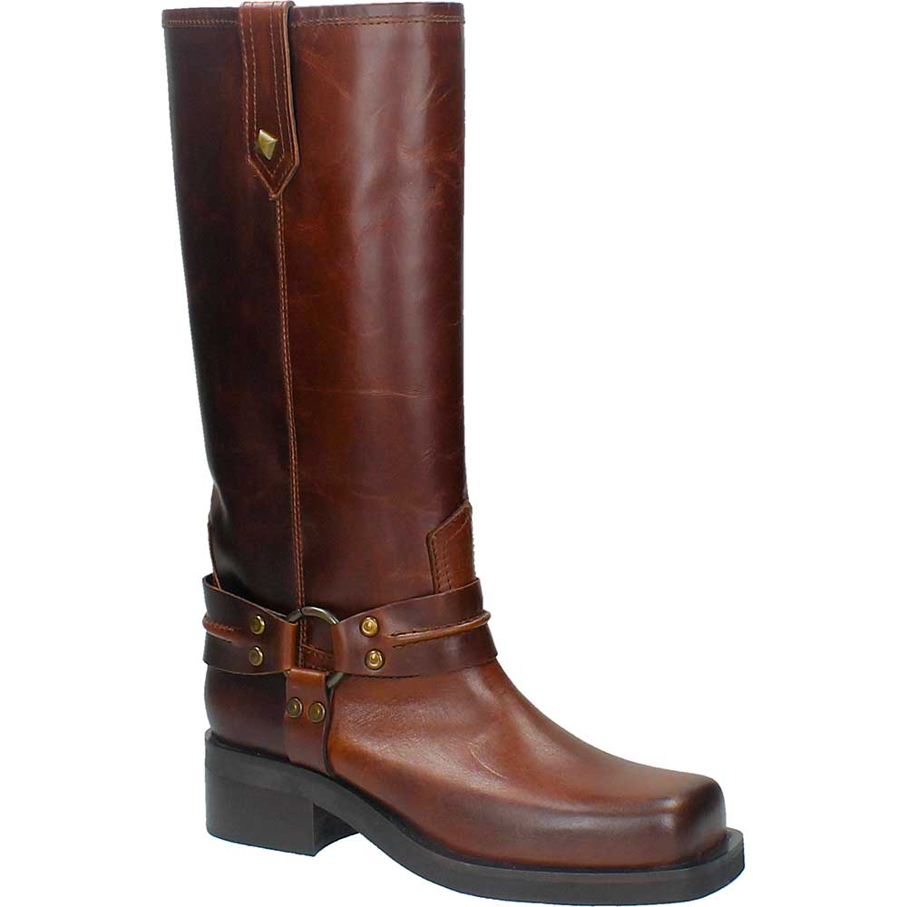 LM - Biker Ryan marrone con dettagli bronzo