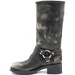 LM - Biker Dua grigio vintage con fibbie