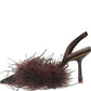 LM - Tacco Femme piume marrone