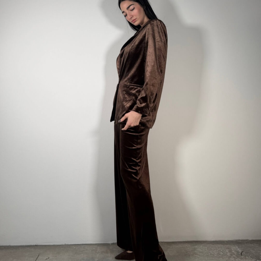 OF - Set Sky velluto marrone