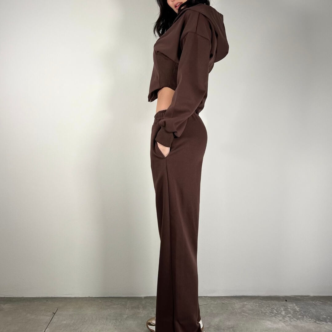 OF - Set tuta Frida marrone