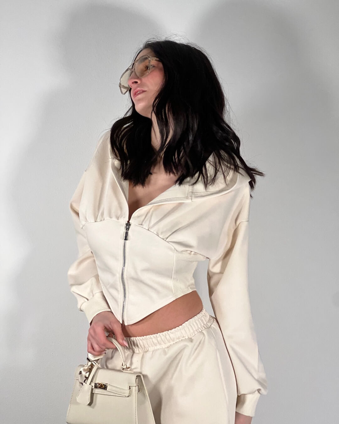 OF - Set tuta Frida avorio