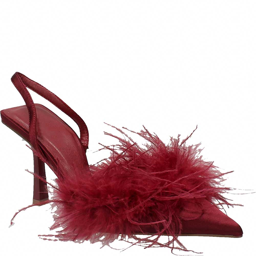 LM - Tacco Femme piume bordeaux