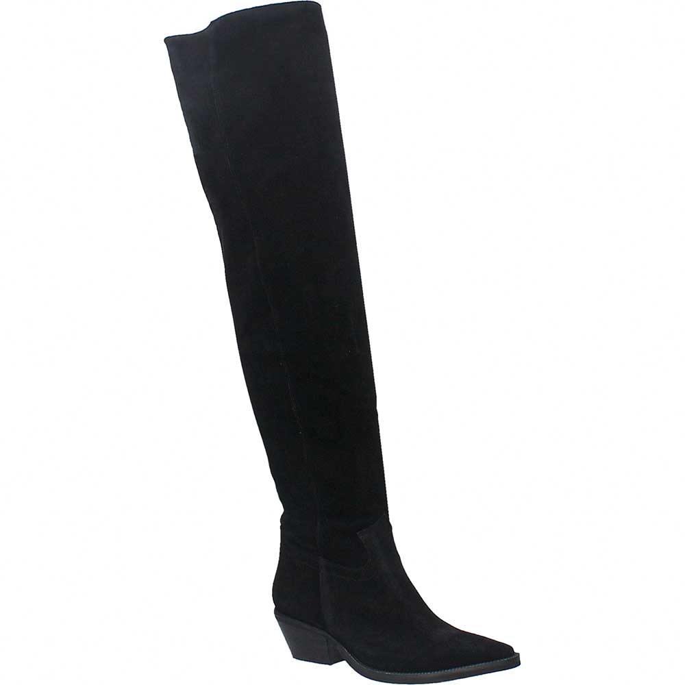 LM - Stivale Alyssa suede nero