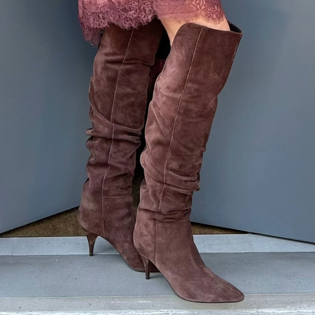 OF - Stivale Summer testa di moro con tacco