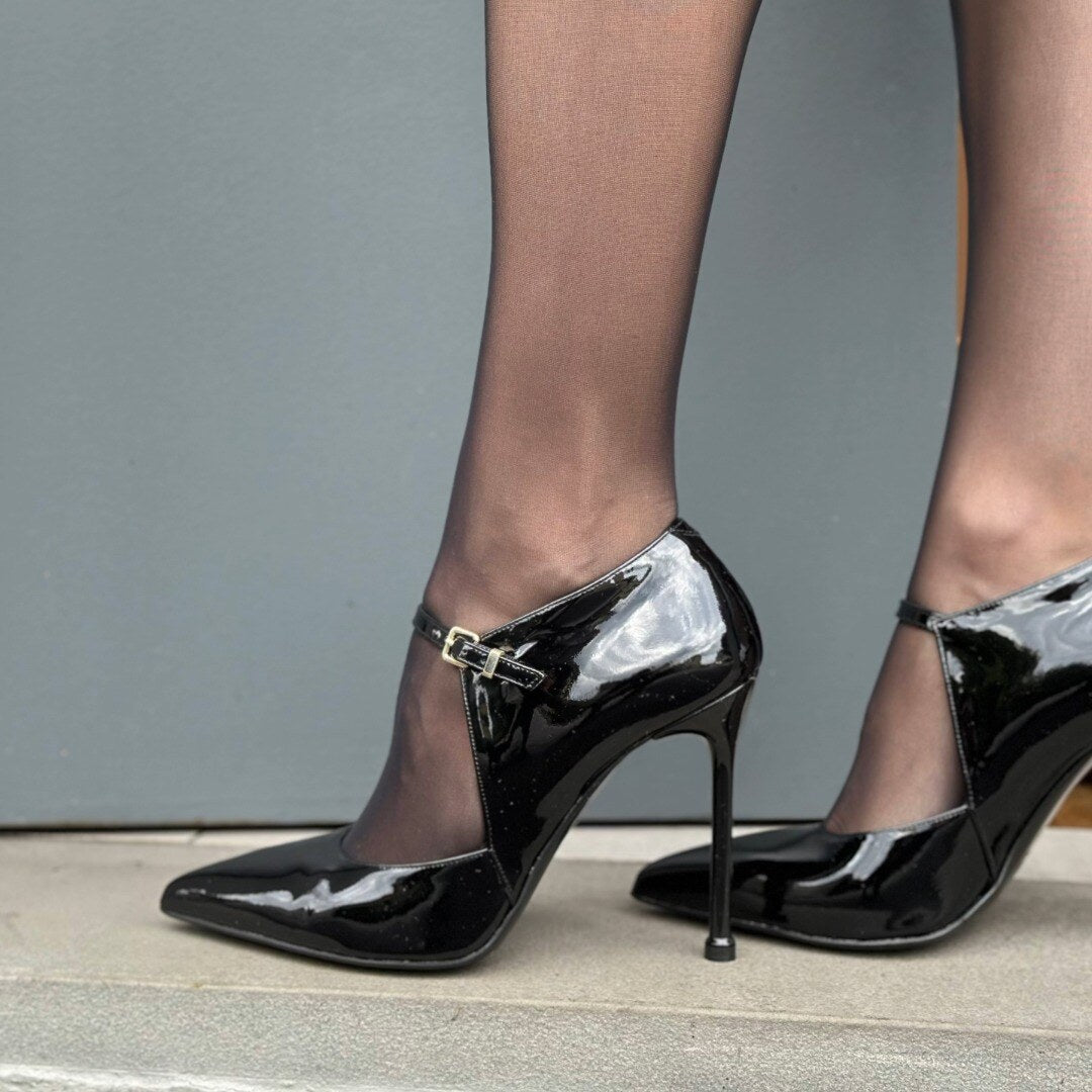 OF - Tacco Nixy vernice nero