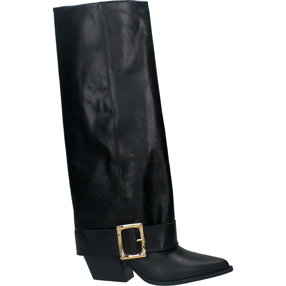 LM - Texano Arya nero con fibbia oro