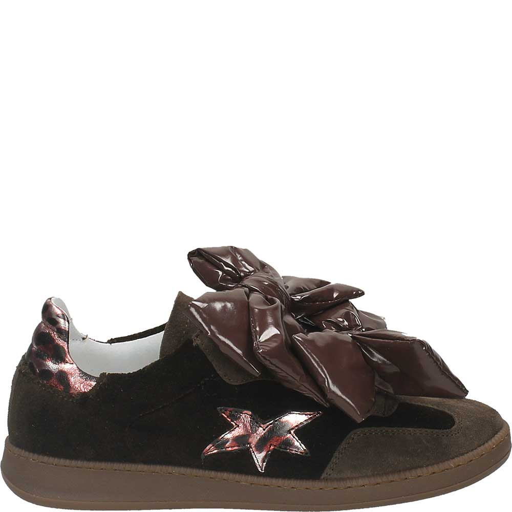 LM - Sneaker Joyce testa di moro con fiocchi