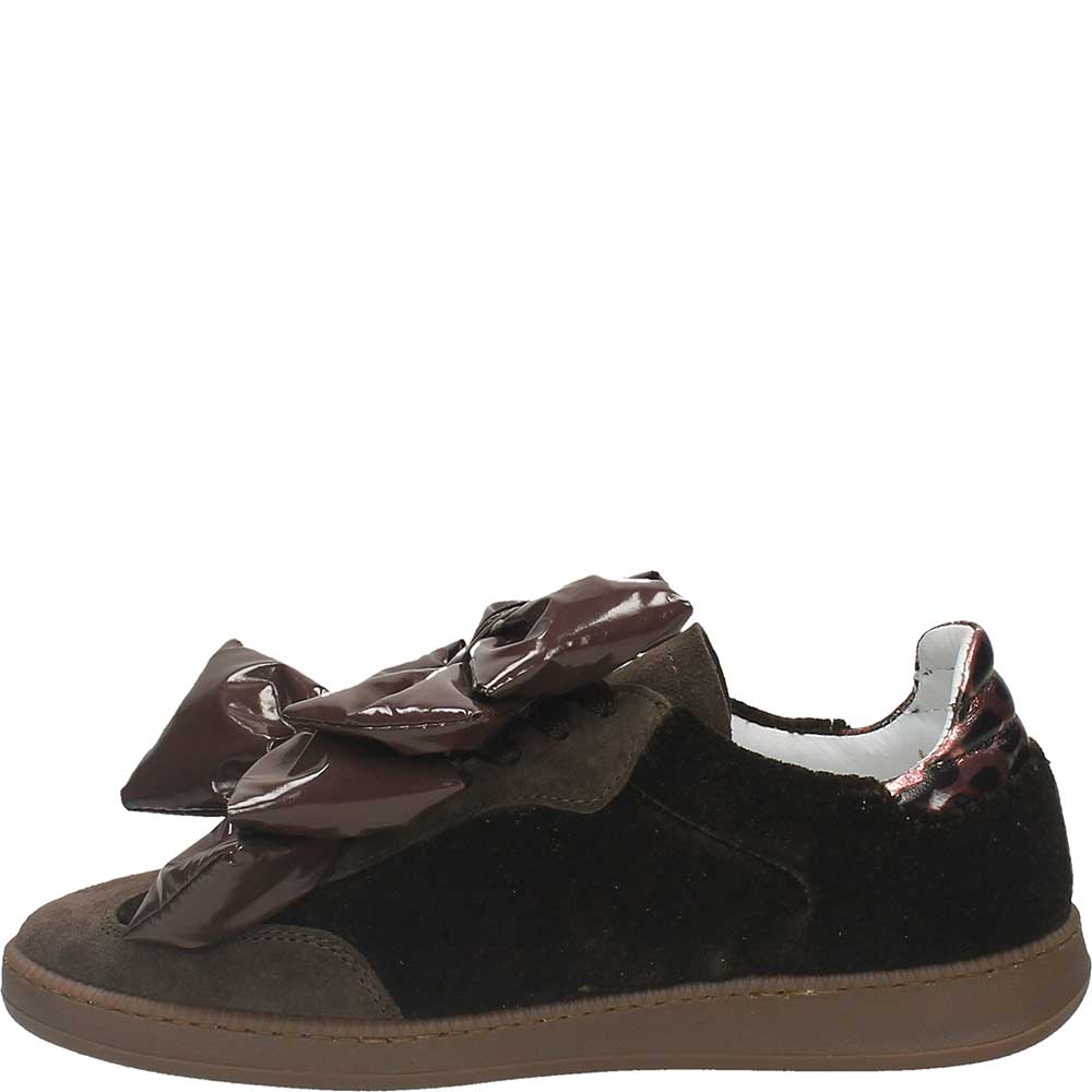 LM - Sneaker Joyce testa di moro con fiocchi