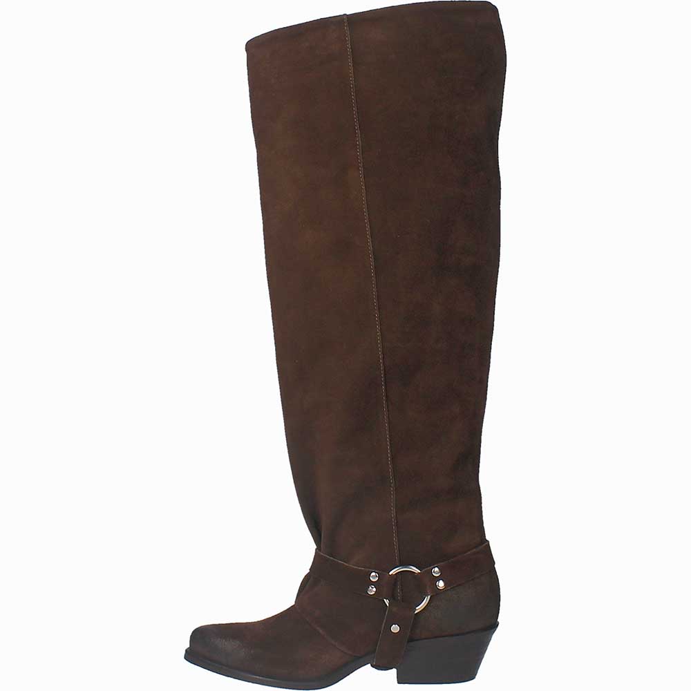 LM - Stivale Montero camoscio moro con frange