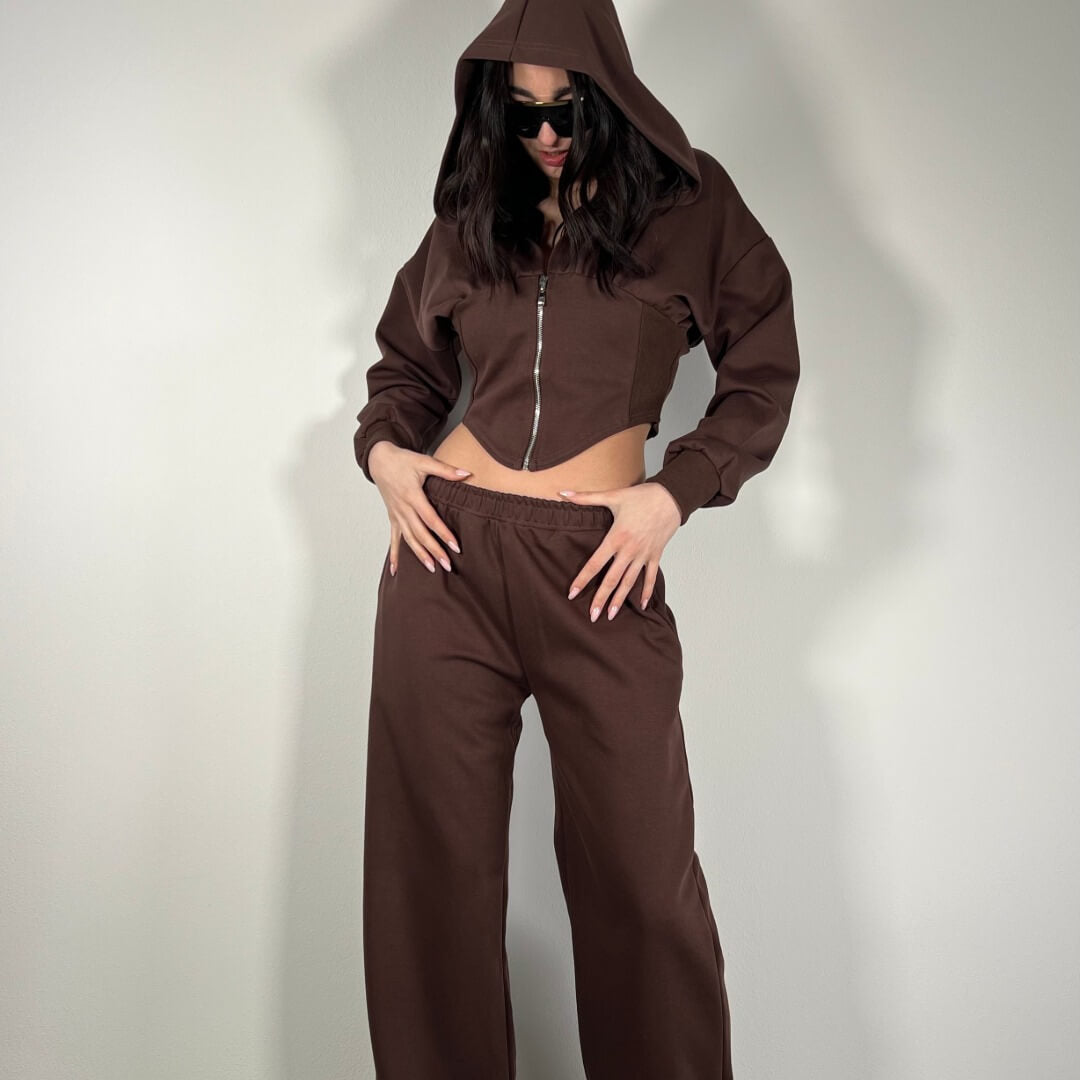 OF - Set tuta Frida marrone