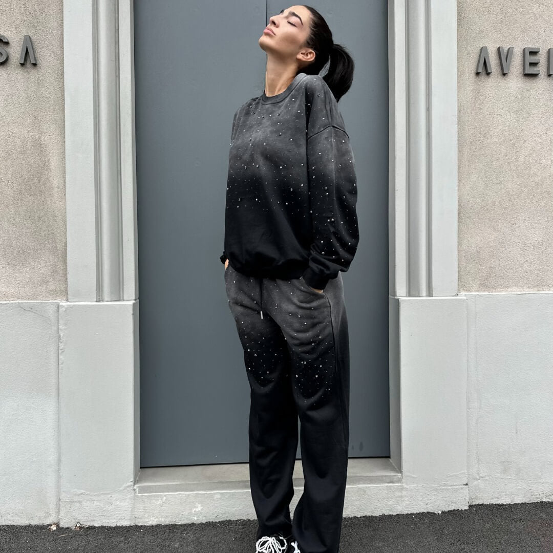 OF - Set tuta Mistique sfumato con pietre