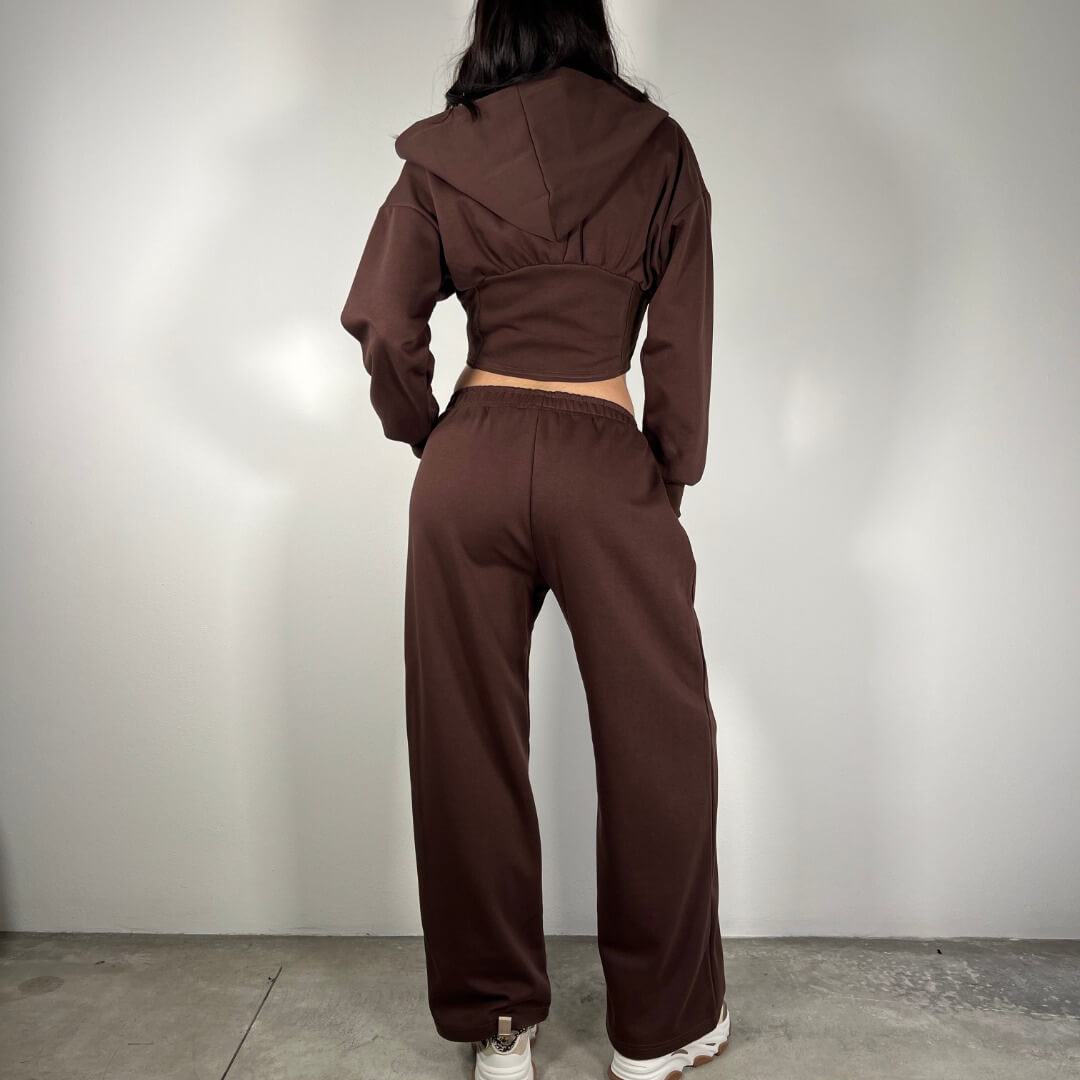 OF - Set tuta Frida marrone