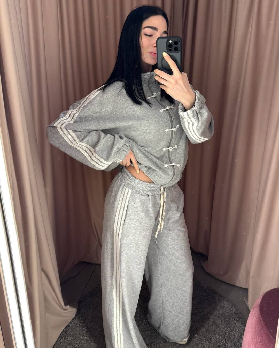 OF - Set tuta Kory grigio