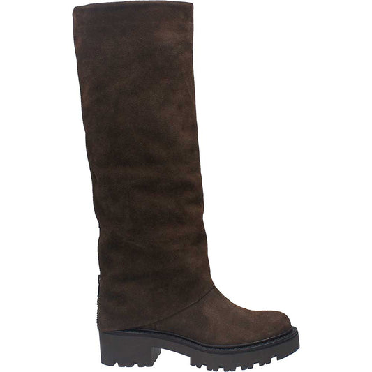 LM - Stivale Rocky con zip suede marrone