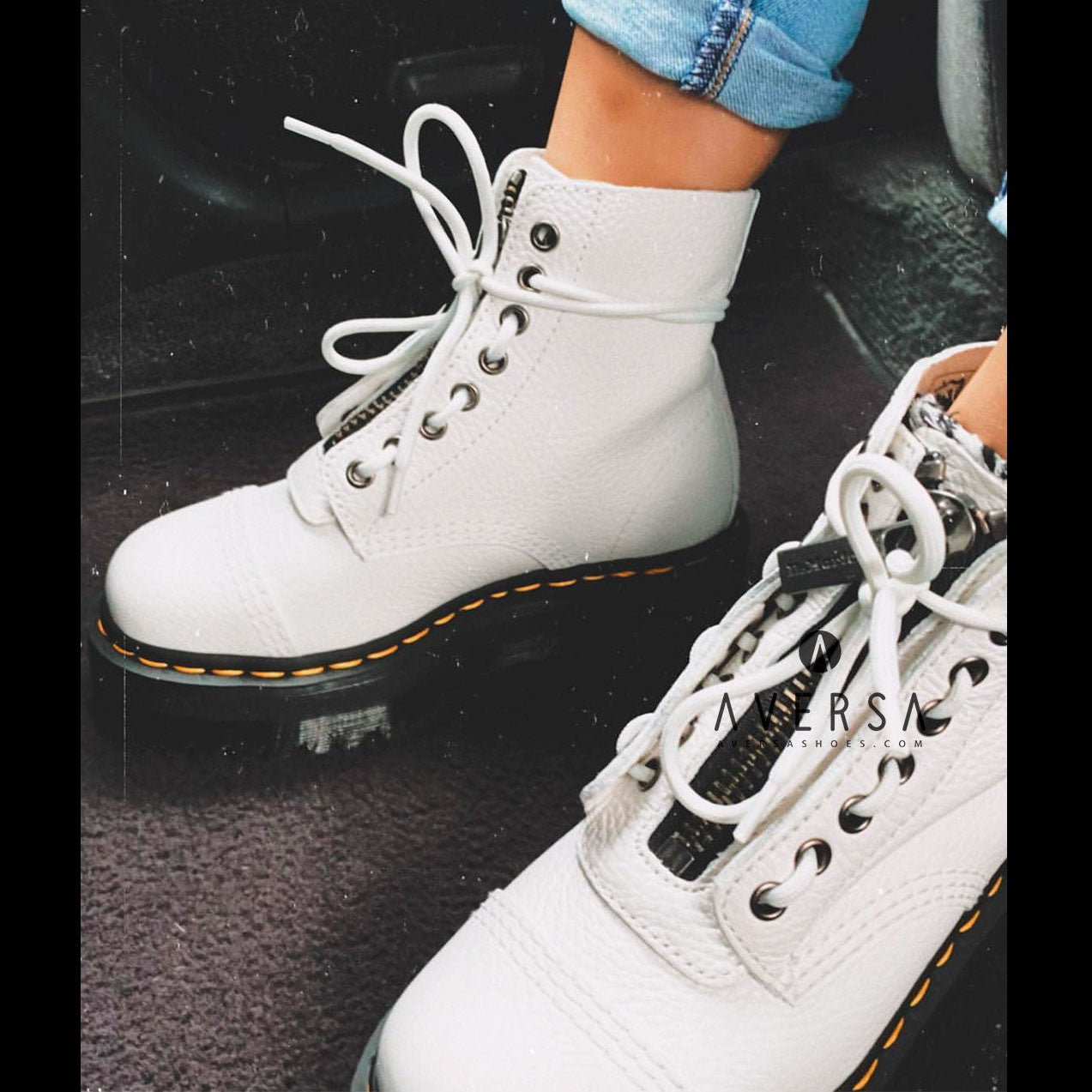 Dr. Martens Sinclair White Aunt Sally