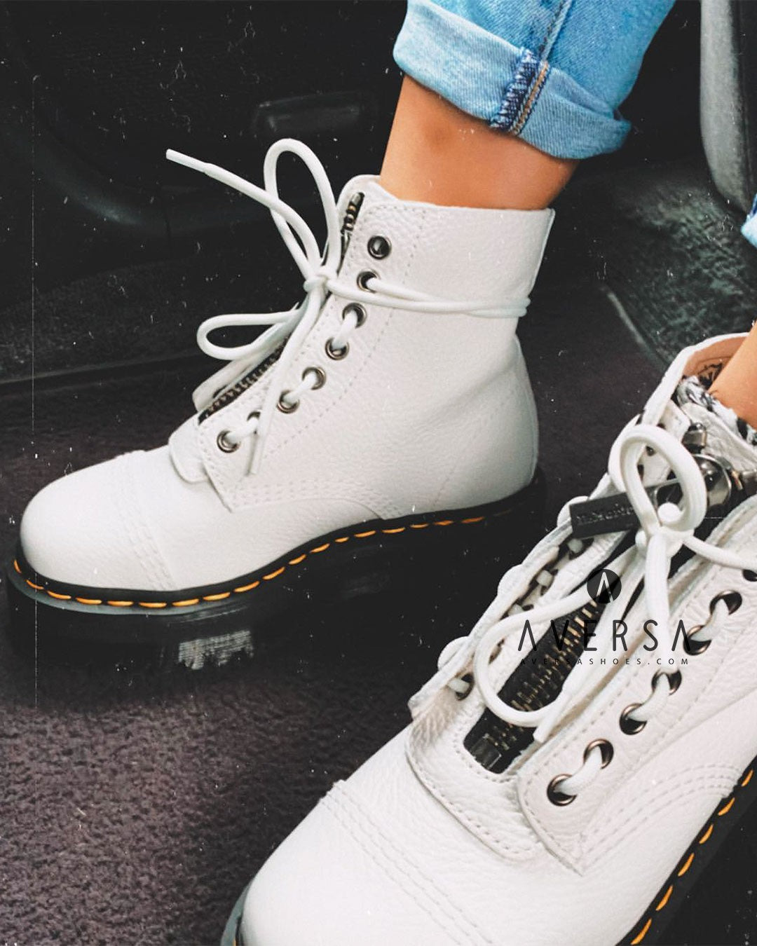 OF - Dr. Martens Sinclair White Aunt Sally