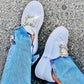 OF - Sneaker Jane con accessorio oro e pietre